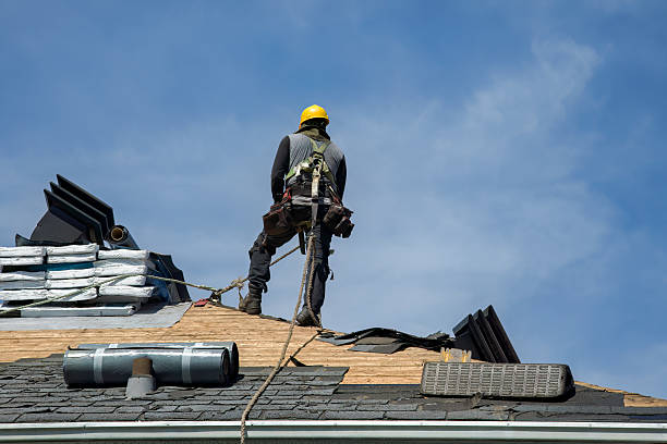 Professional Flat Roof Repair technician working in Blackwell, OK
